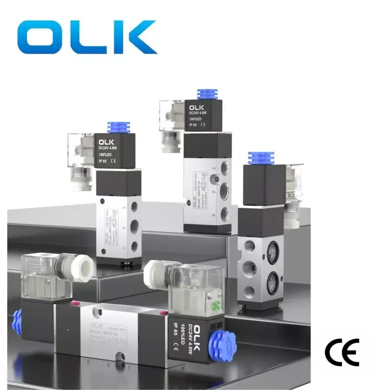 4m စီးရီး solenoid valve 5 လမ်း