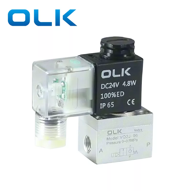 VQ စီးရီးရှေ့ပြေး PAYOL သည် 2-way solenoid valve ကိုလည်ပတ်သည်